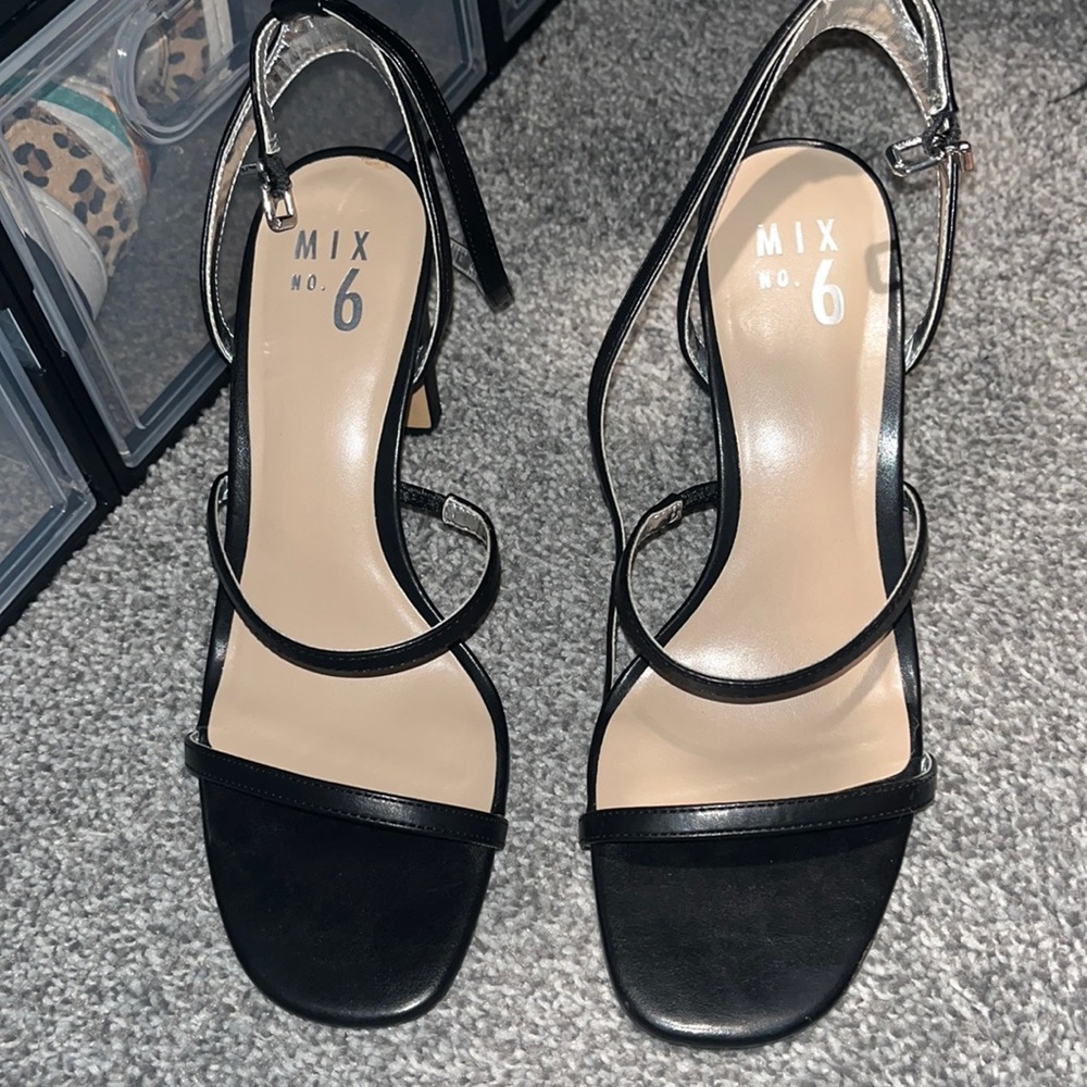 Mix No.6 Sandal, Black, Size 8.5, Worn Once, excellent condition